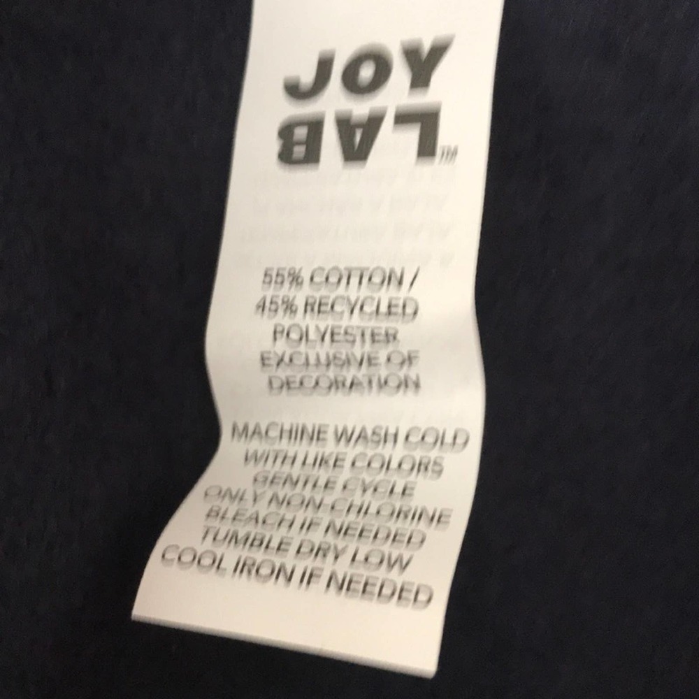 JOY LAB NAVY BLUE SOFT PULLOVER HOODIE SMALL - Picture 3 of 4